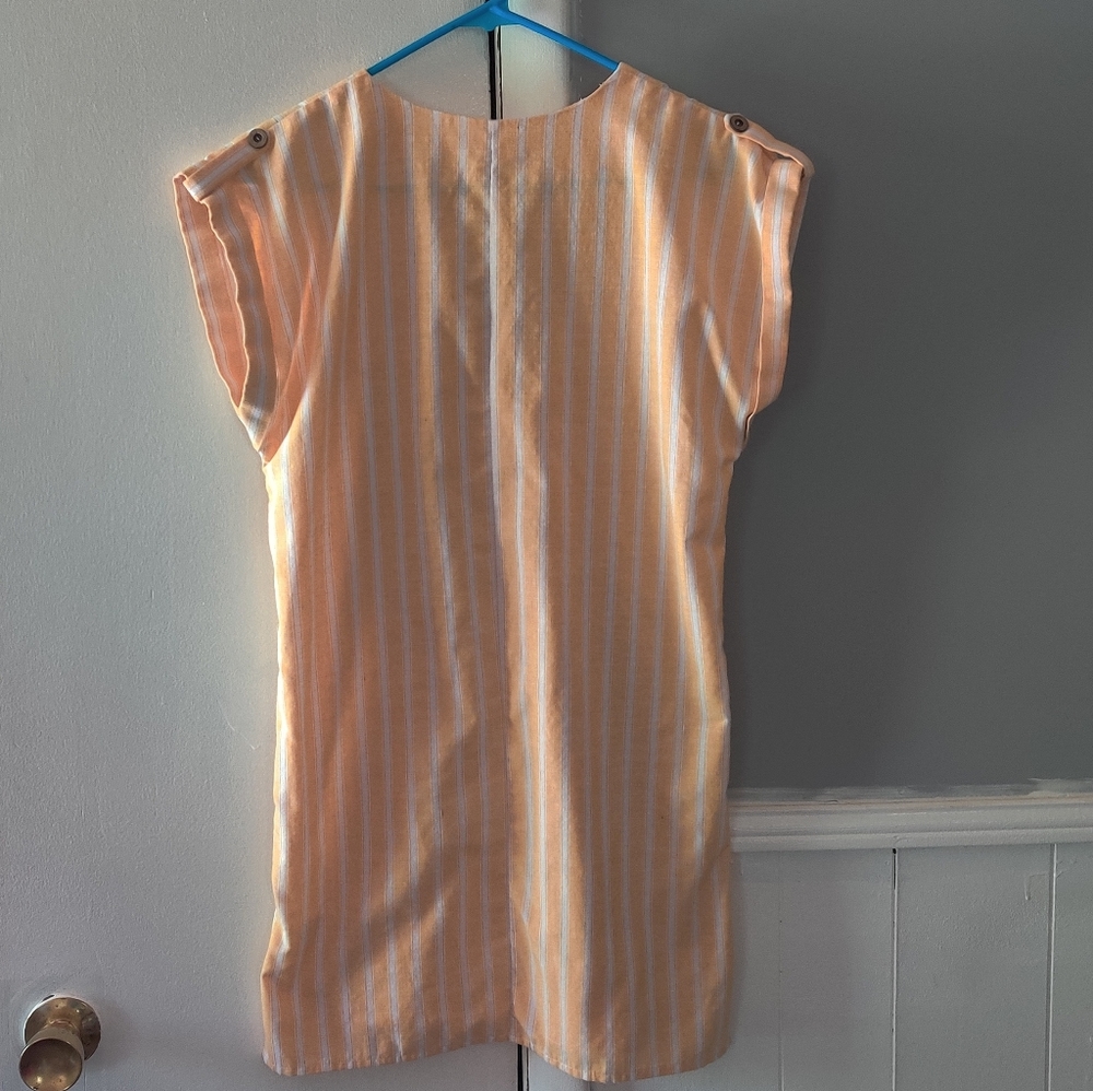 Love Tree Yellow and white striped shirt dress - Picture 8 of 10